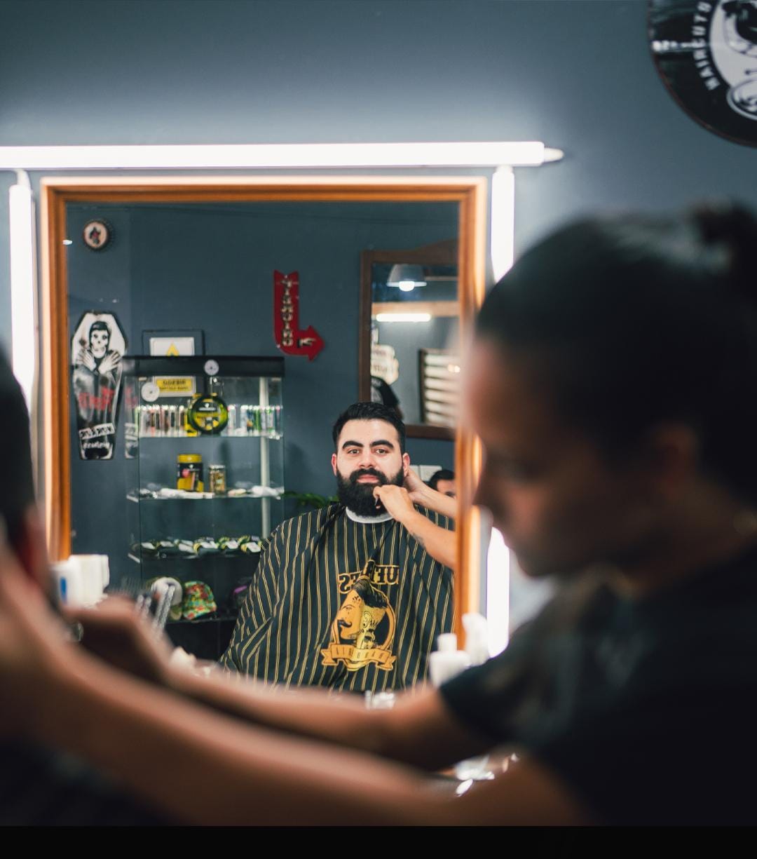 Detalle de barba terminada